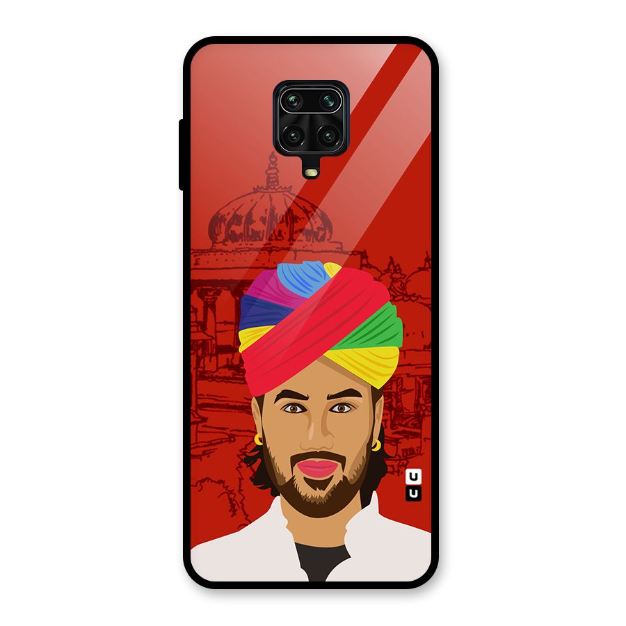 The Rajasthani Chokro Glass Back Case for Redmi Note 9 Pro