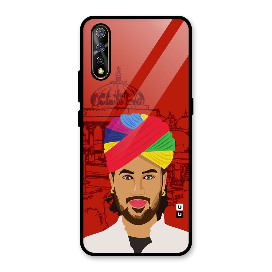 The Rajasthani Chokro Glass Back Case for Vivo S1