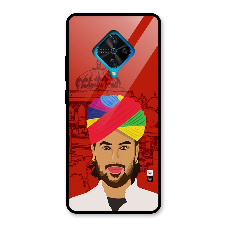 The Rajasthani Chokro Glass Back Case for Vivo S1 Pro