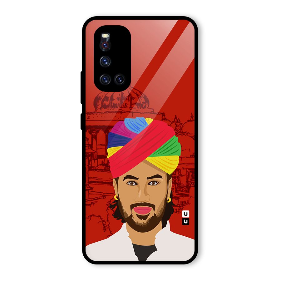The Rajasthani Chokro Glass Back Case for Vivo V19