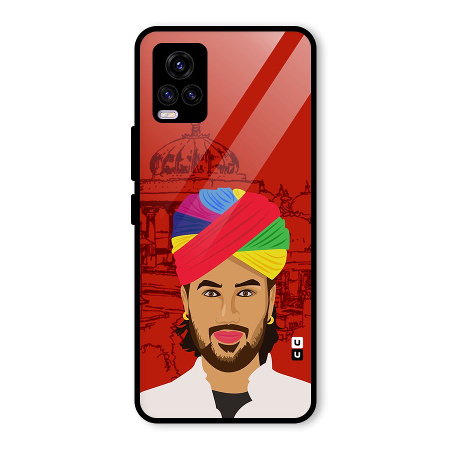 The Rajasthani Chokro Glass Back Case for Vivo V20