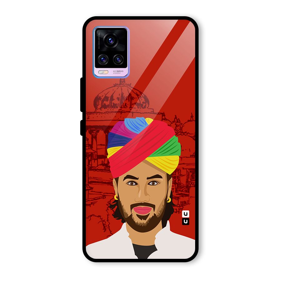The Rajasthani Chokro Glass Back Case for Vivo V20 Pro