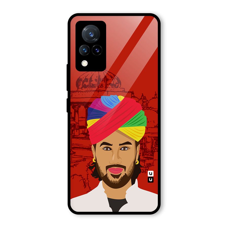 The Rajasthani Chokro Glass Back Case for Vivo V21 5G