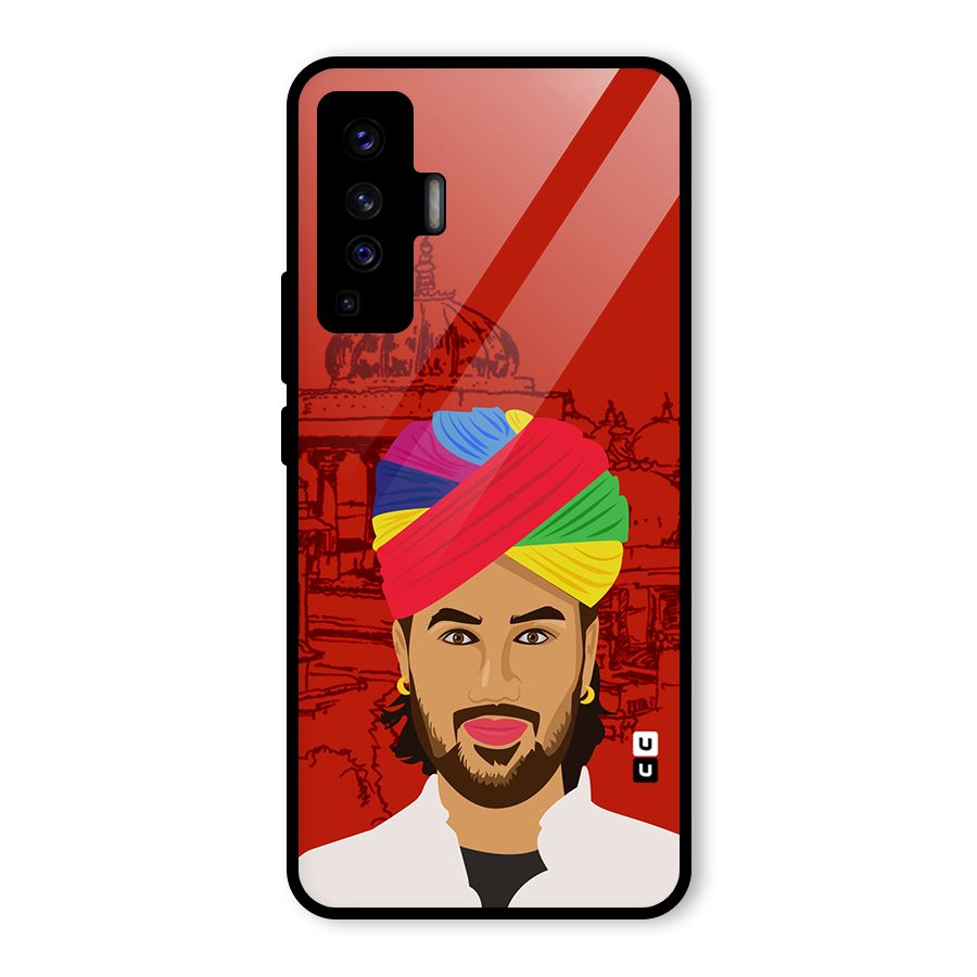 The Rajasthani Chokro Glass Back Case for Vivo X50