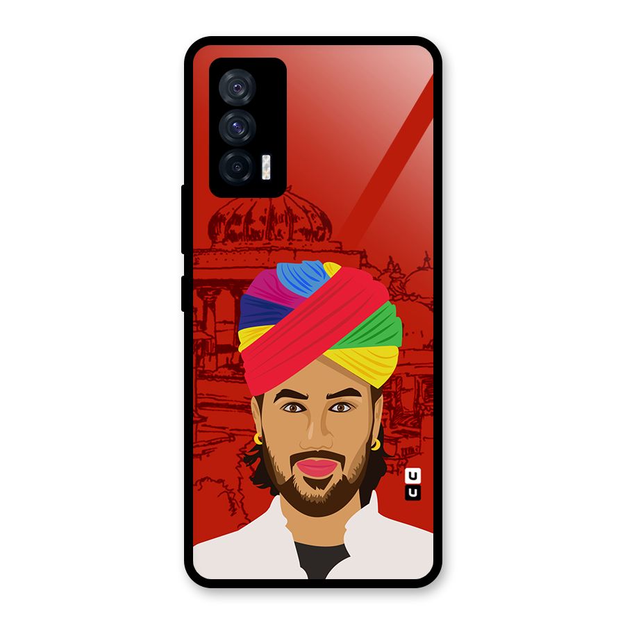 The Rajasthani Chokro Glass Back Case for Vivo iQOO 7 5G