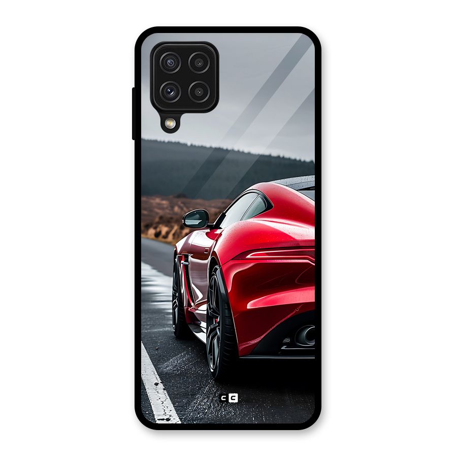 The Royal Car Glass Back Case for Galaxy A22 4G