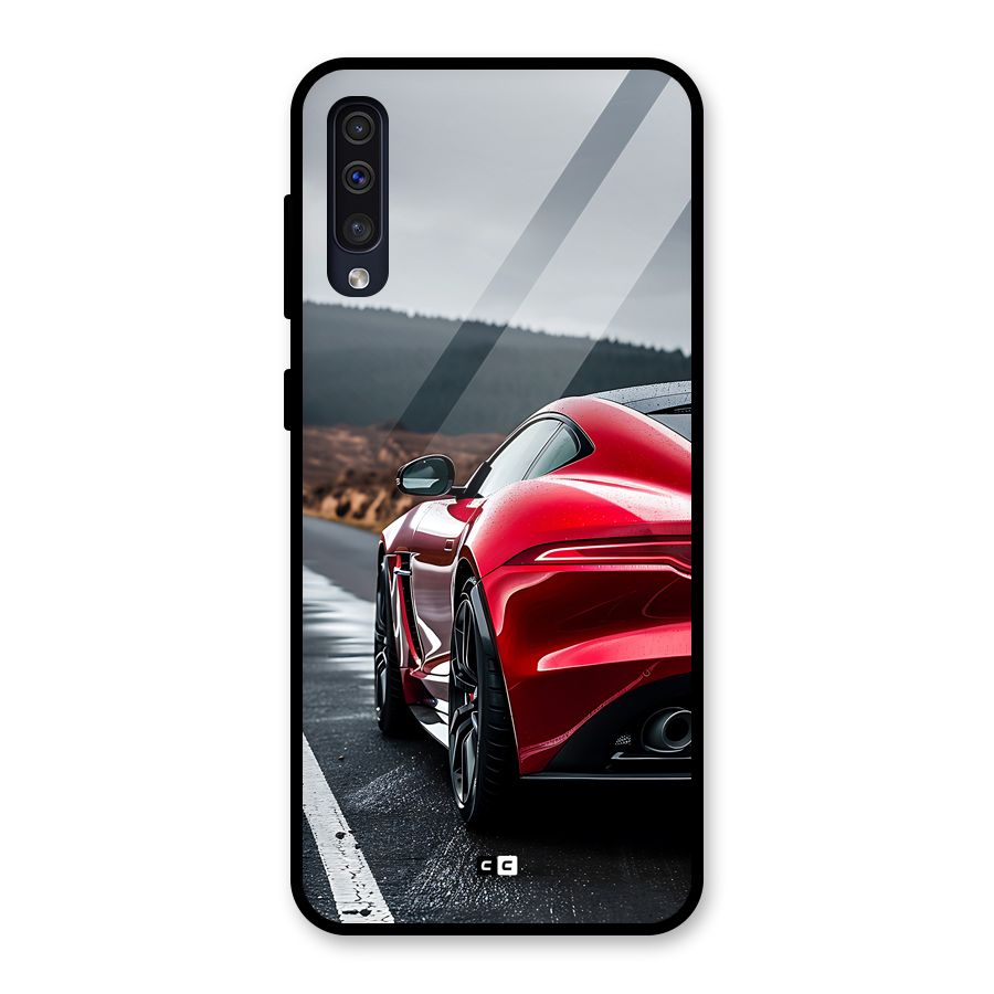 The Royal Car Glass Back Case for Galaxy A50