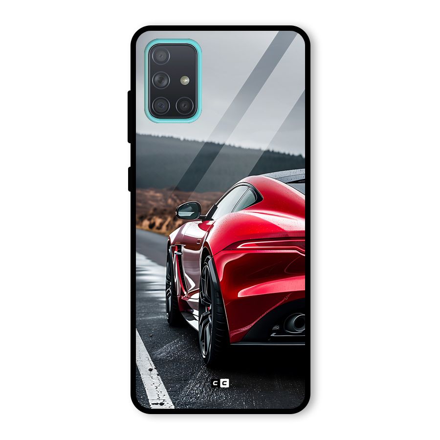 The Royal Car Glass Back Case for Galaxy A71