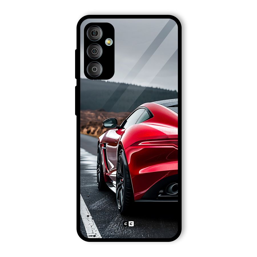 The Royal Car Glass Back Case for Galaxy F23