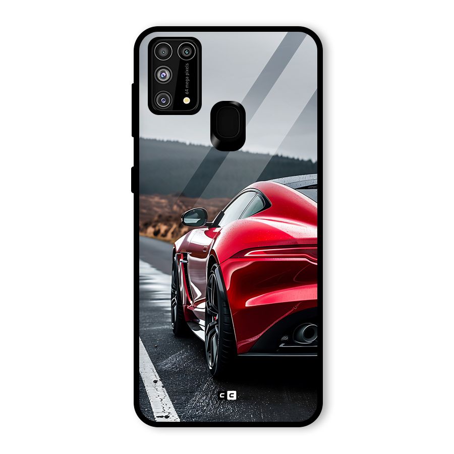 The Royal Car Glass Back Case for Galaxy F41