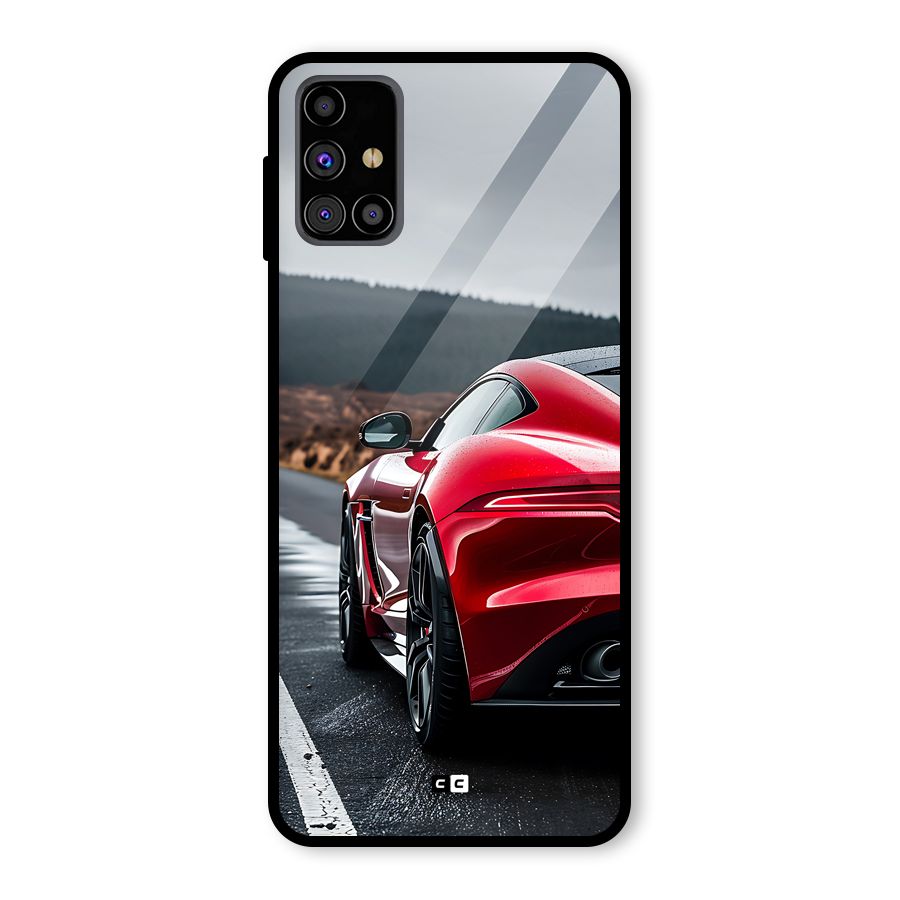 The Royal Car Glass Back Case for Galaxy M31s