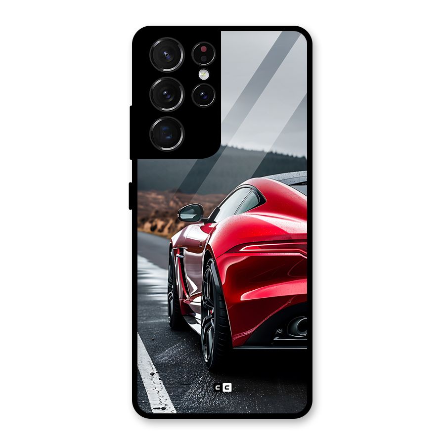 The Royal Car Glass Back Case for Galaxy S21 Ultra 5G