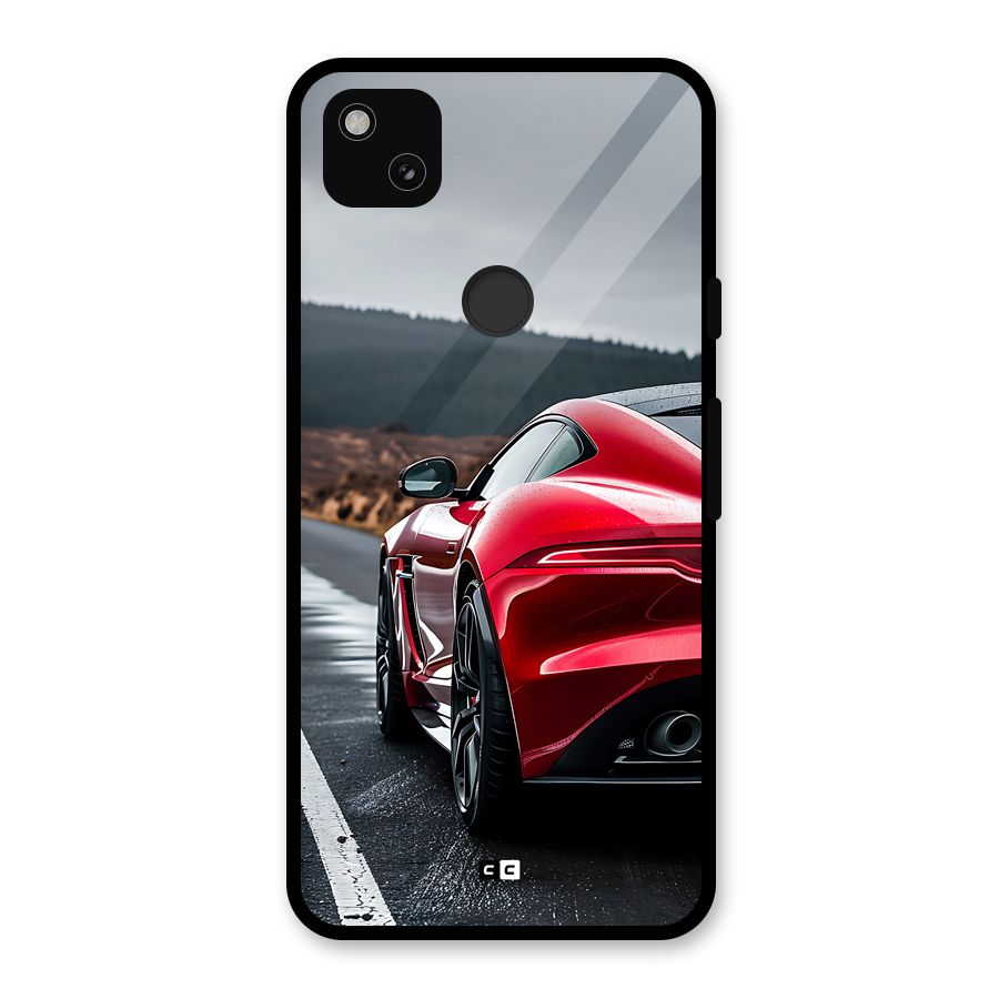 The Royal Car Glass Back Case for Google Pixel 4a
