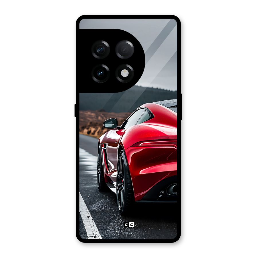 The Royal Car Glass Back Case for OnePlus 11R