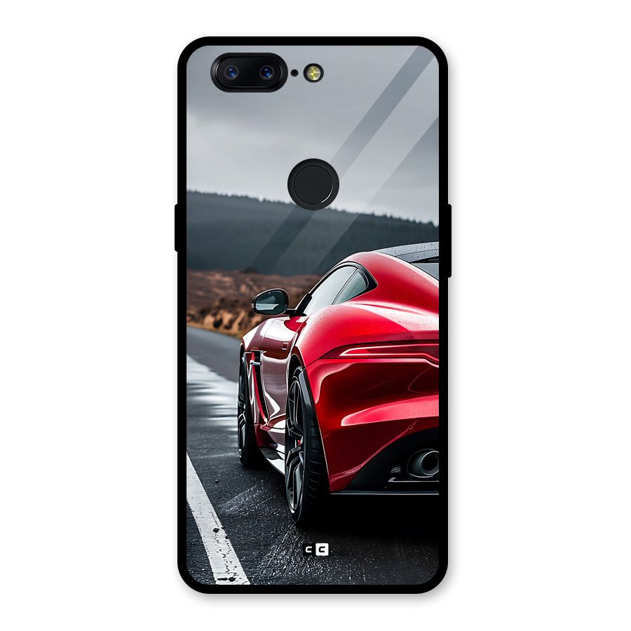 The Royal Car Glass Back Case for OnePlus 5T