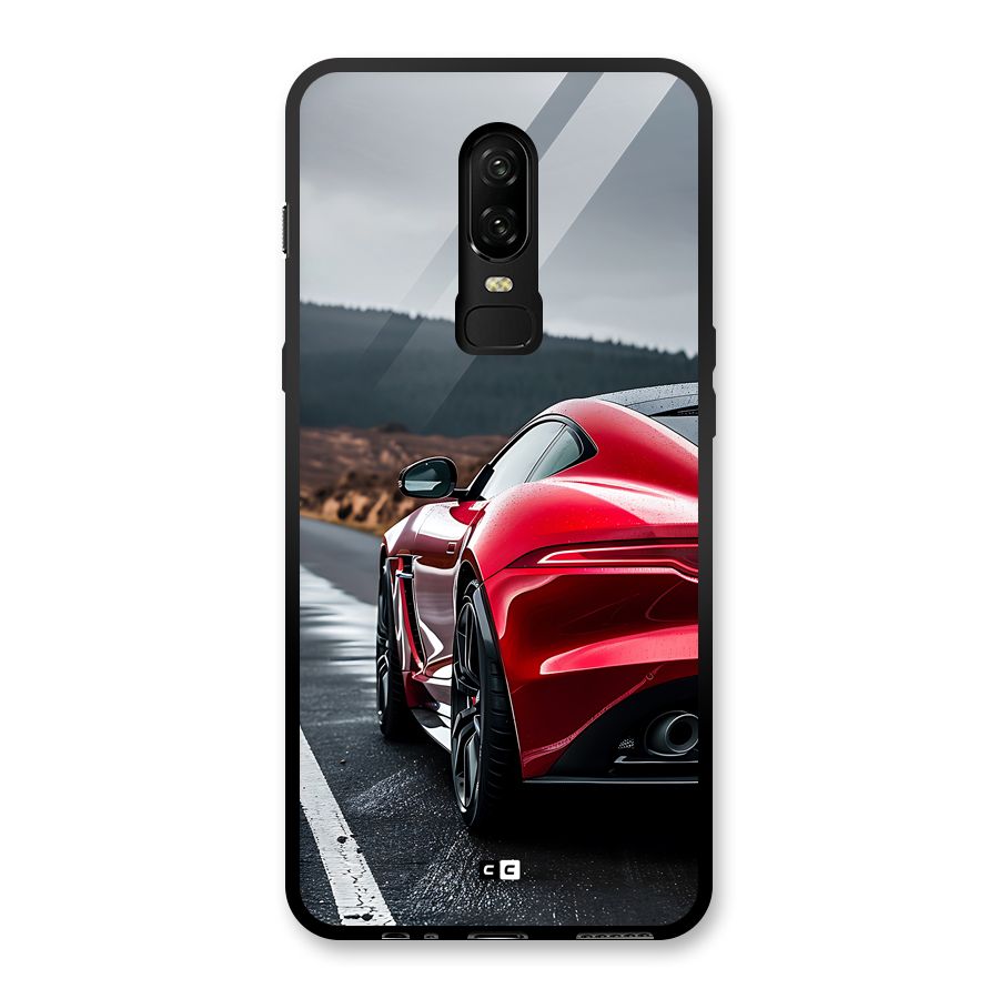 The Royal Car Glass Back Case for OnePlus 6