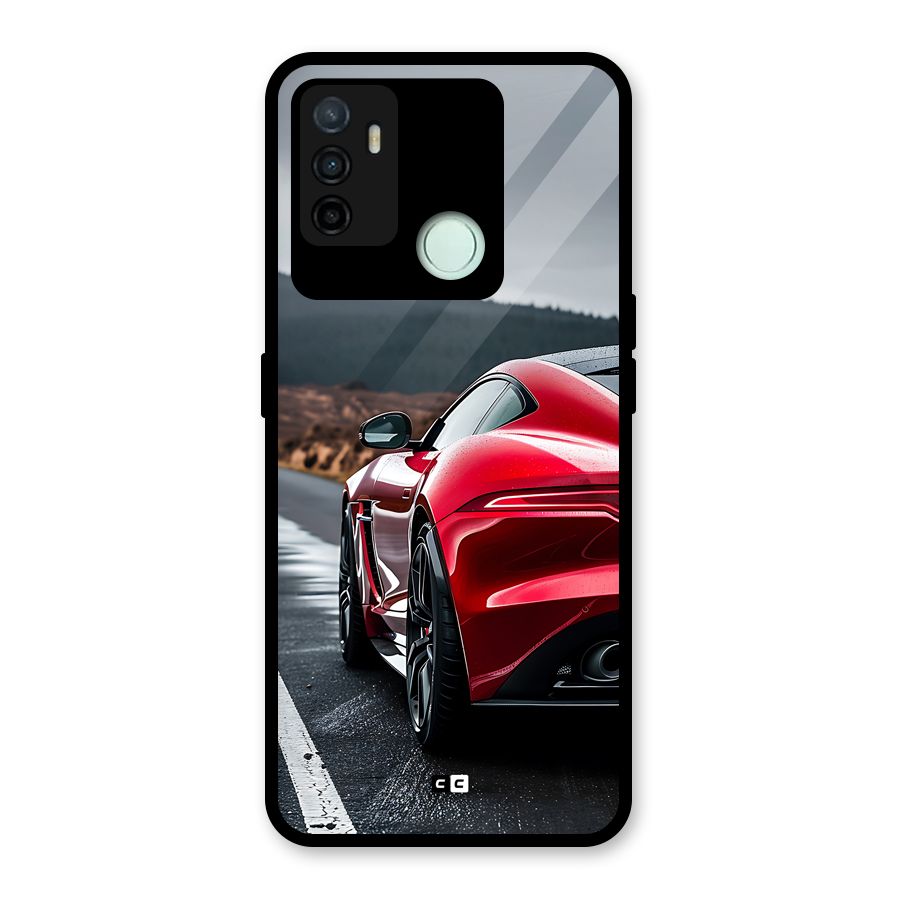 The Royal Car Glass Back Case for Oppo A53