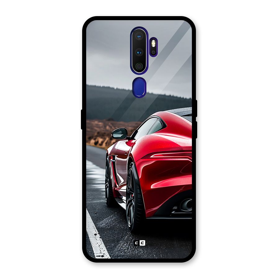 The Royal Car Glass Back Case for Oppo A9 (2020)