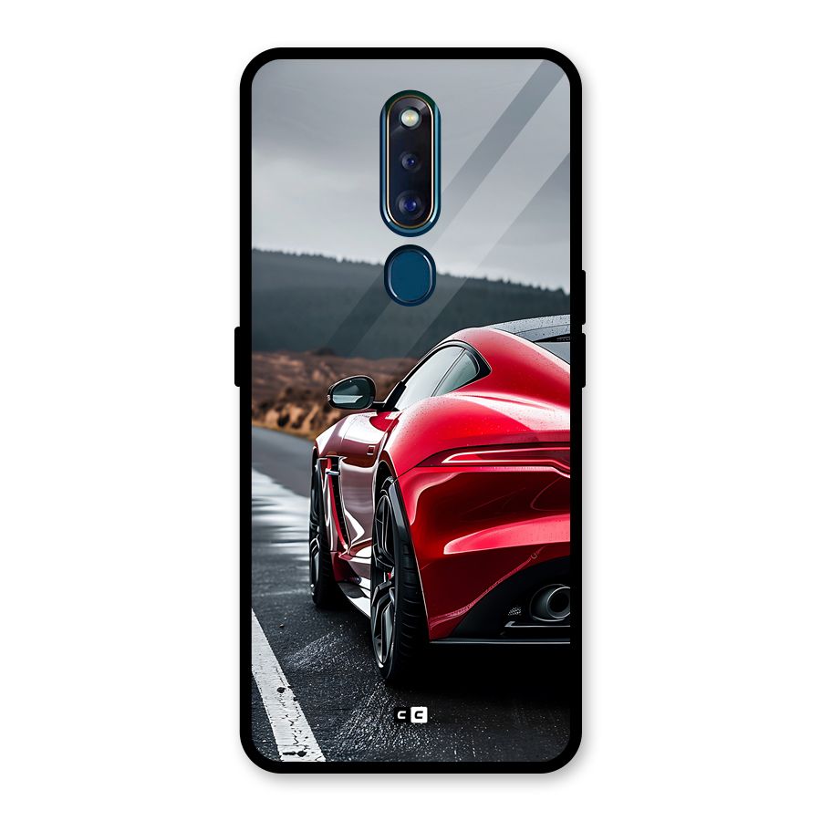 The Royal Car Glass Back Case for Oppo F11 Pro