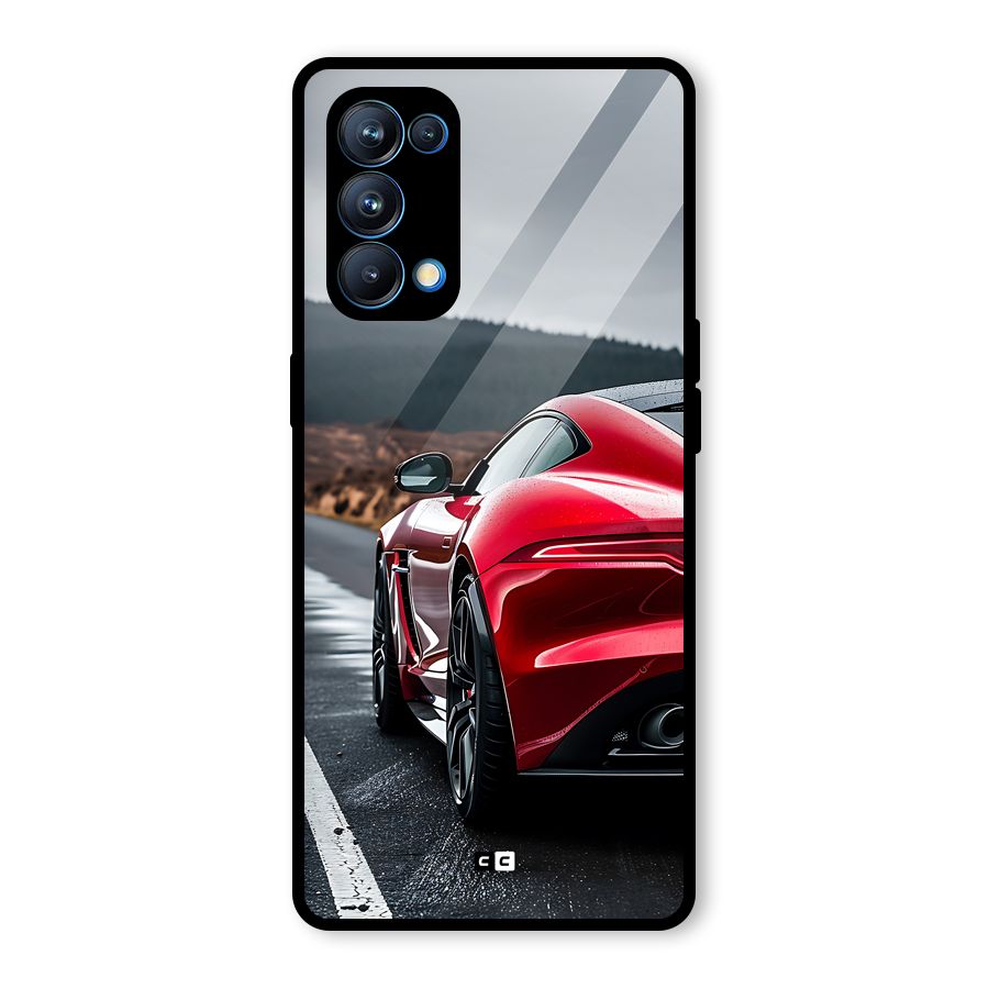 The Royal Car Glass Back Case for Oppo Reno5 Pro 5G