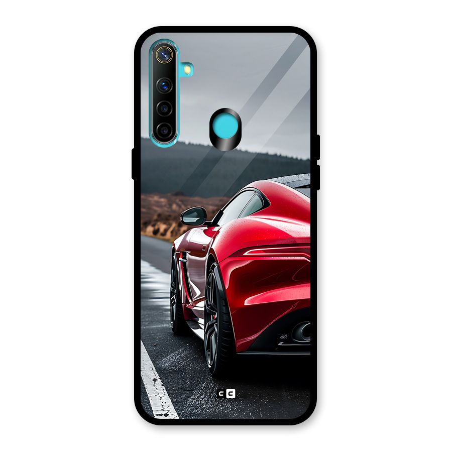 The Royal Car Glass Back Case for Realme 5i