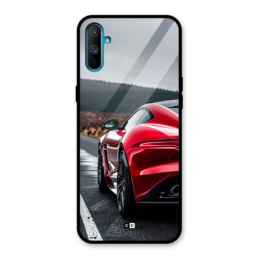 The Royal Car Glass Back Case for Realme C3