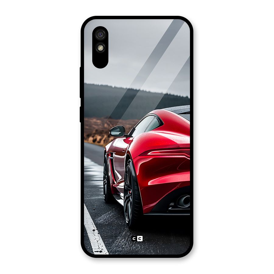 The Royal Car Glass Back Case for Redmi 9A