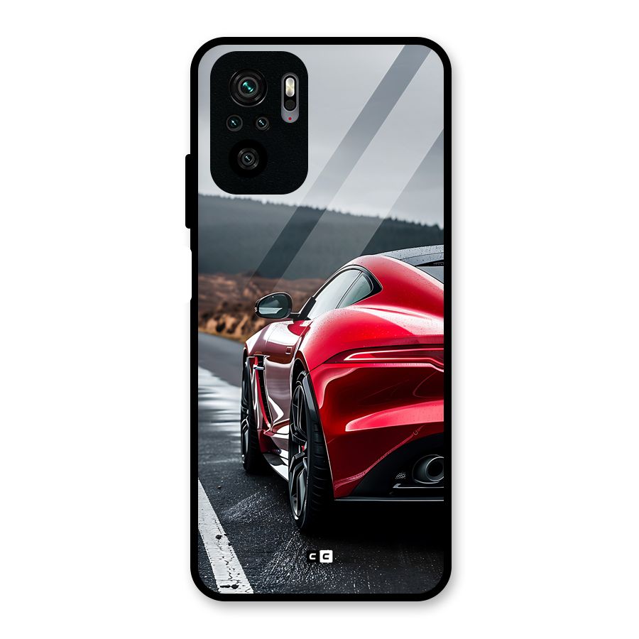 The Royal Car Glass Back Case for Redmi Note 10S