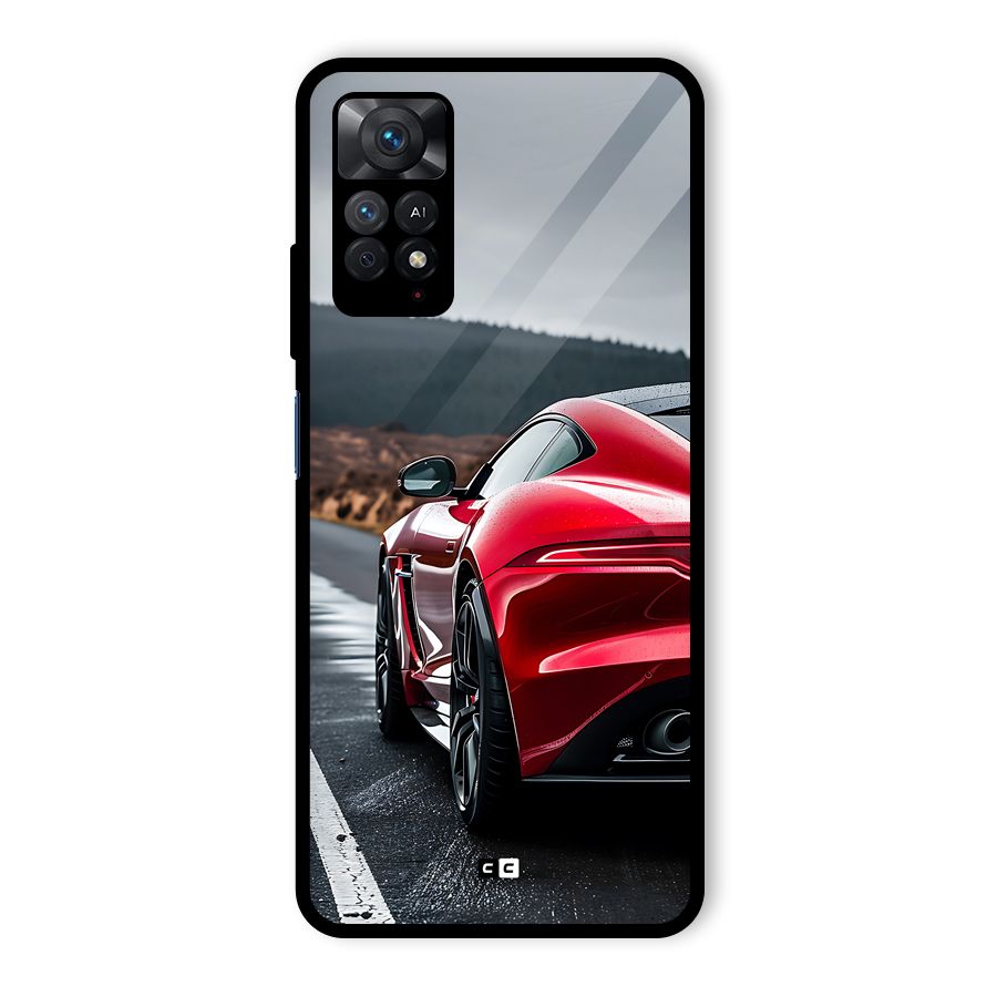 The Royal Car Glass Back Case for Redmi Note 11 Pro