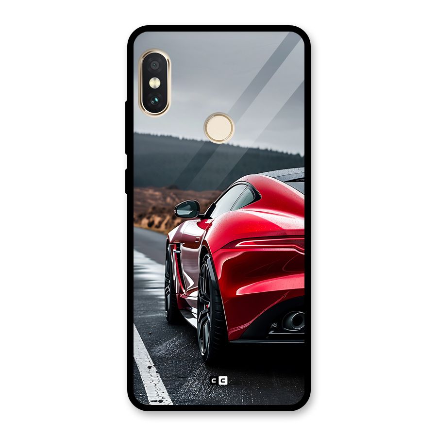 The Royal Car Glass Back Case for Redmi Note 5 Pro
