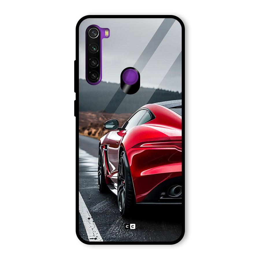 The Royal Car Glass Back Case for Redmi Note 8
