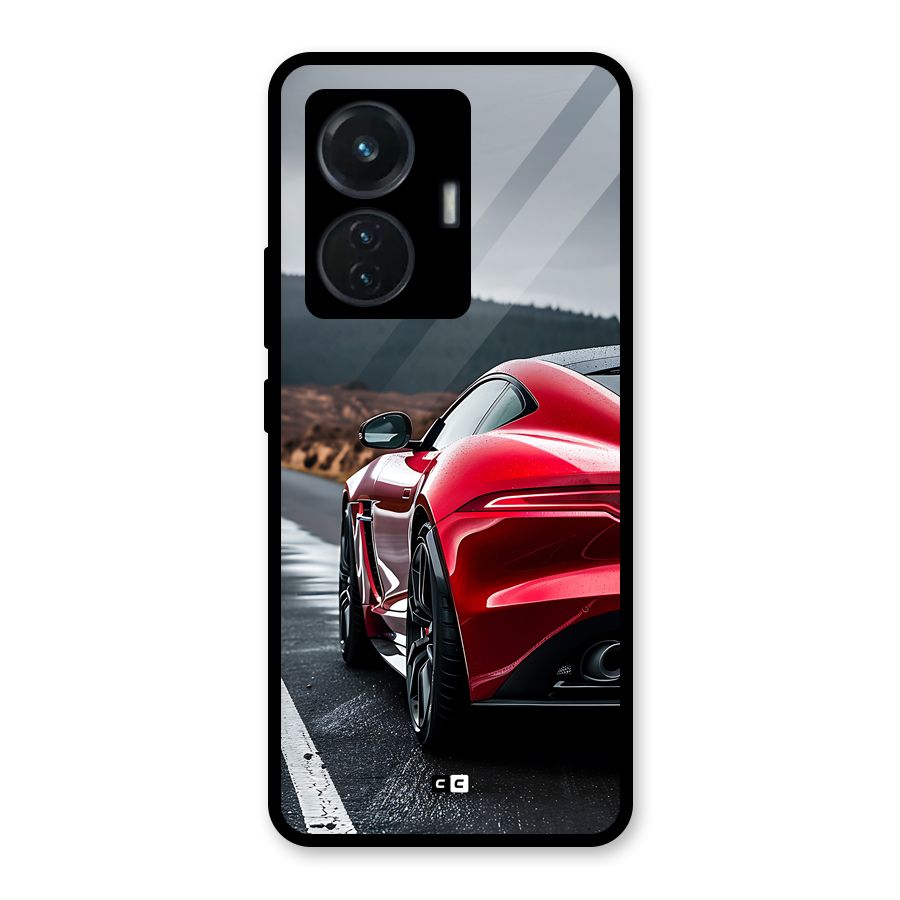 The Royal Car Glass Back Case for Vivo T1 44W