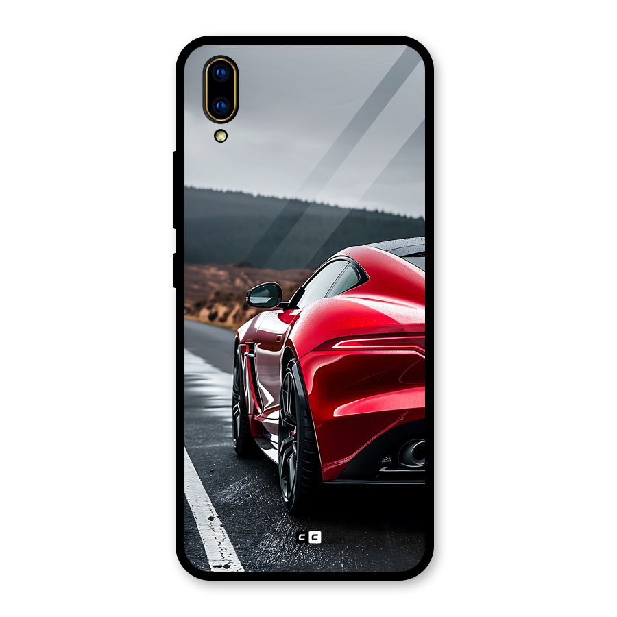 The Royal Car Glass Back Case for Vivo V11 Pro