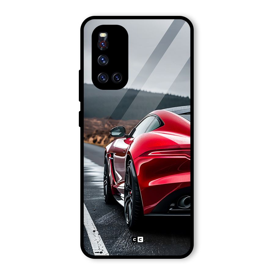 The Royal Car Glass Back Case for Vivo V19