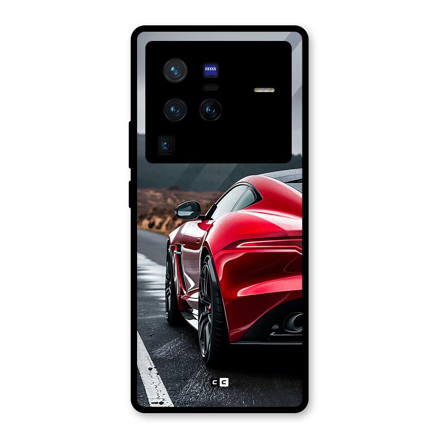 The Royal Car Glass Back Case for Vivo X80 Pro