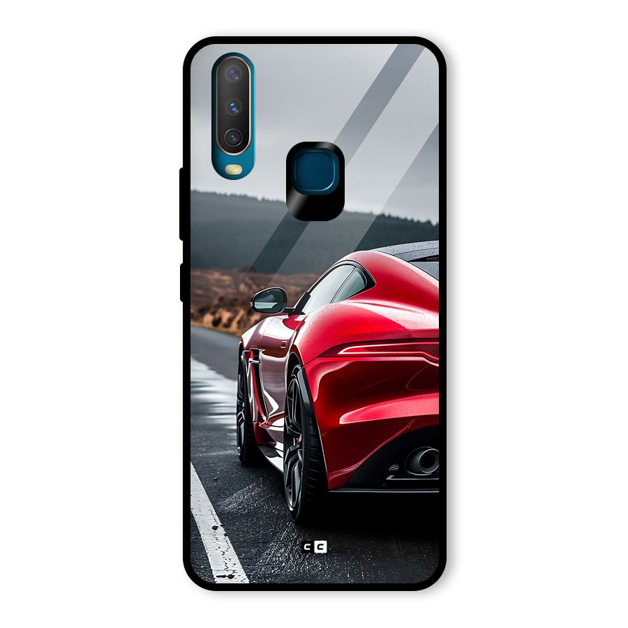 The Royal Car Glass Back Case for Vivo Y15