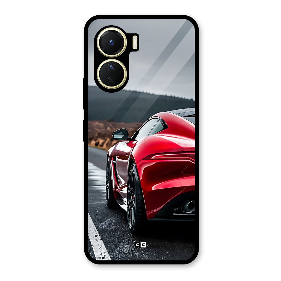 The Royal Car Glass Back Case for Vivo Y16