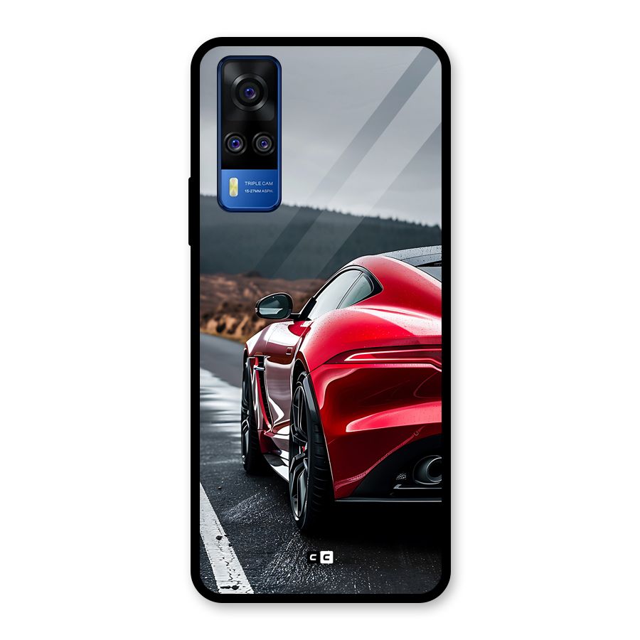 The Royal Car Glass Back Case for Vivo Y31