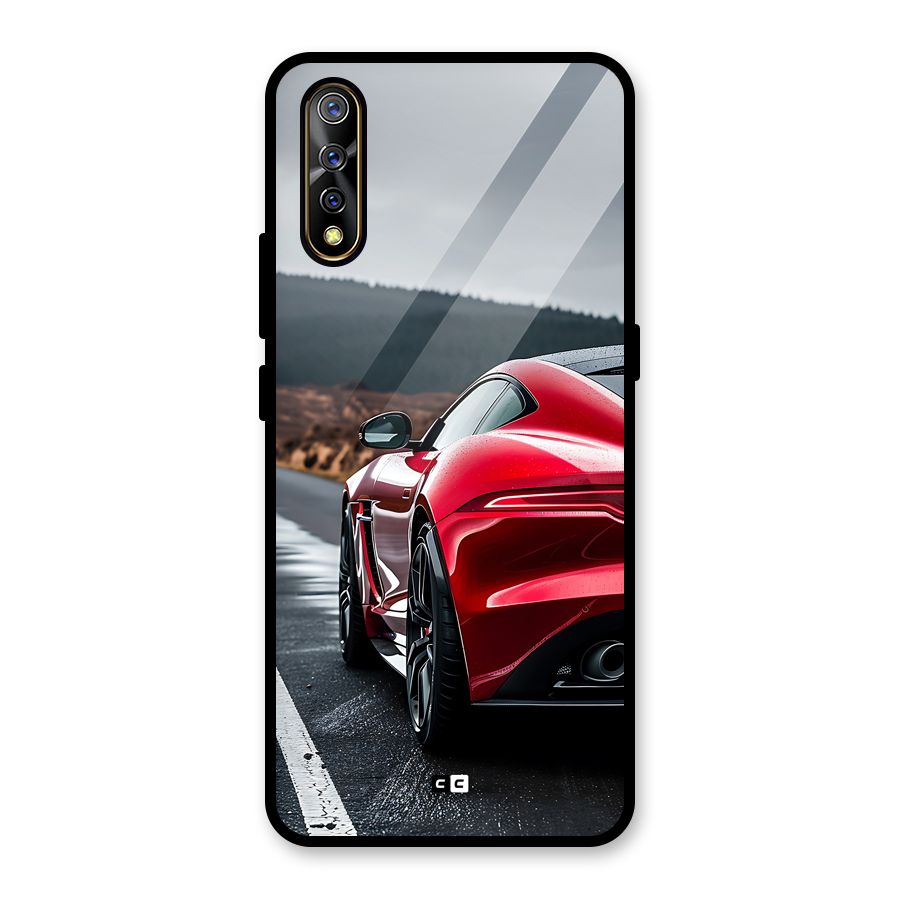 The Royal Car Glass Back Case for Vivo Z1x