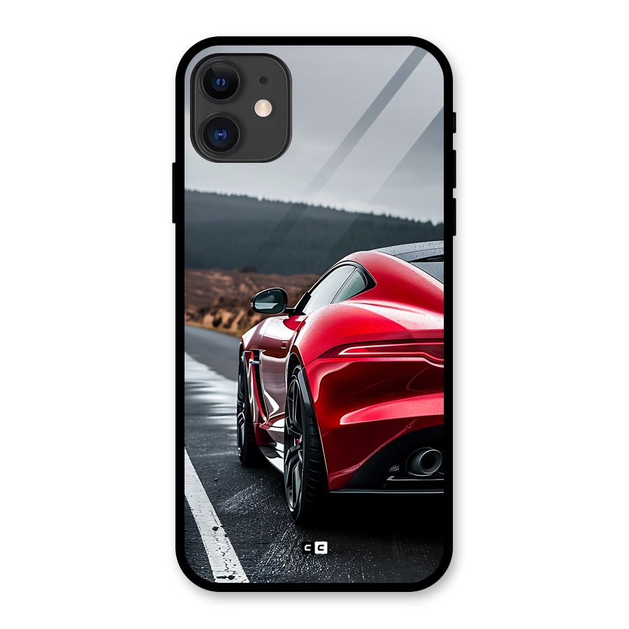 The Royal Car Glass Back Case for iPhone 11