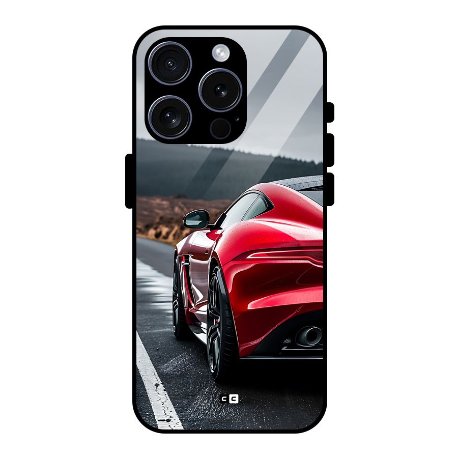 The Royal Car Glass Back Case for iPhone 15 Pro