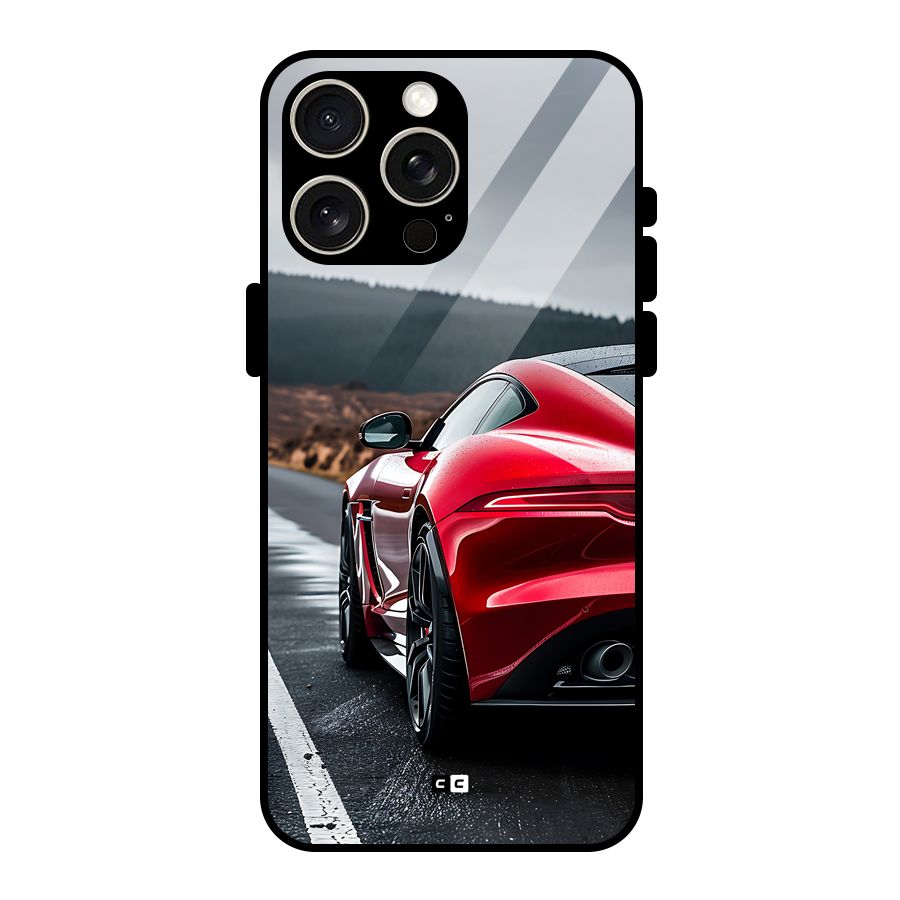The Royal Car Glass Back Case for iPhone 15 Pro Max