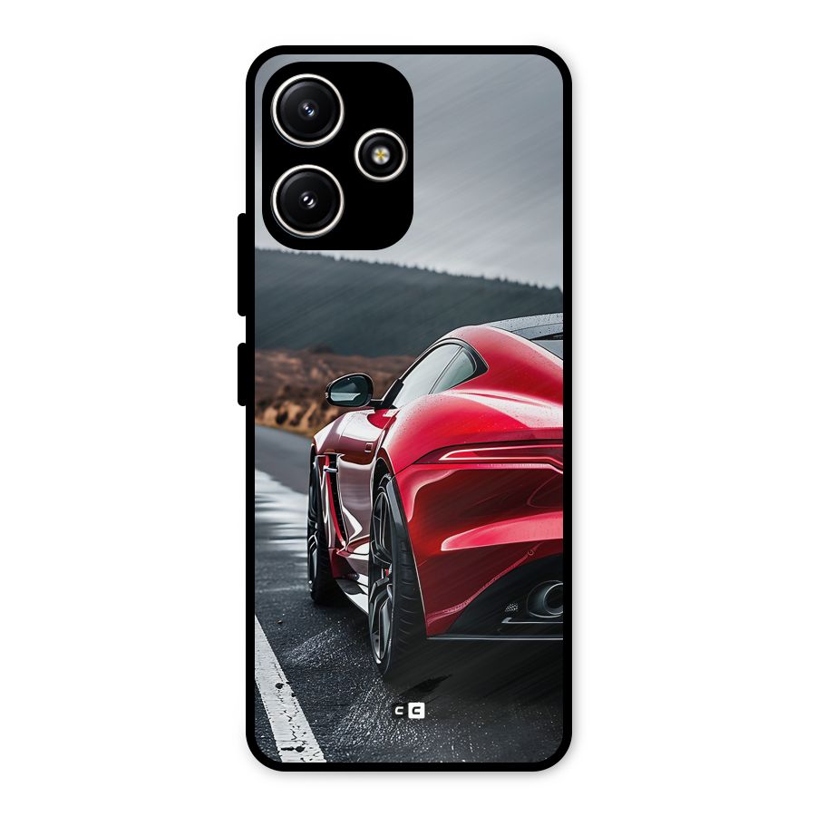 The Royal Car Metal Back Case for Poco M6 Pro