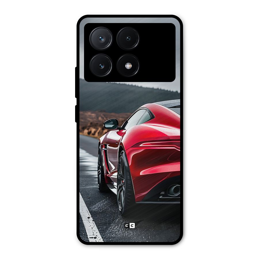 The Royal Car Metal Back Case for Poco X6 Pro