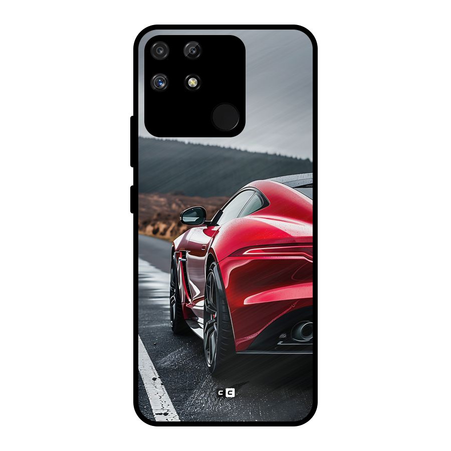 The Royal Car Metal Back Case for Realme Narzo 50A