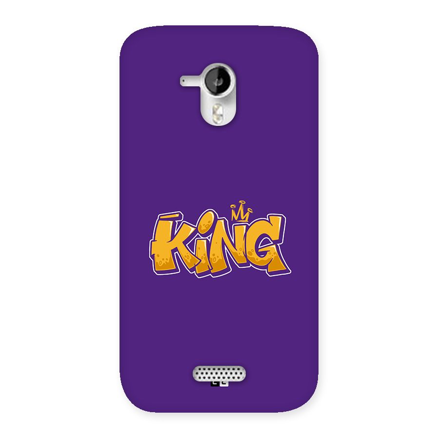 The Royal King Back Case for Canvas HD A116