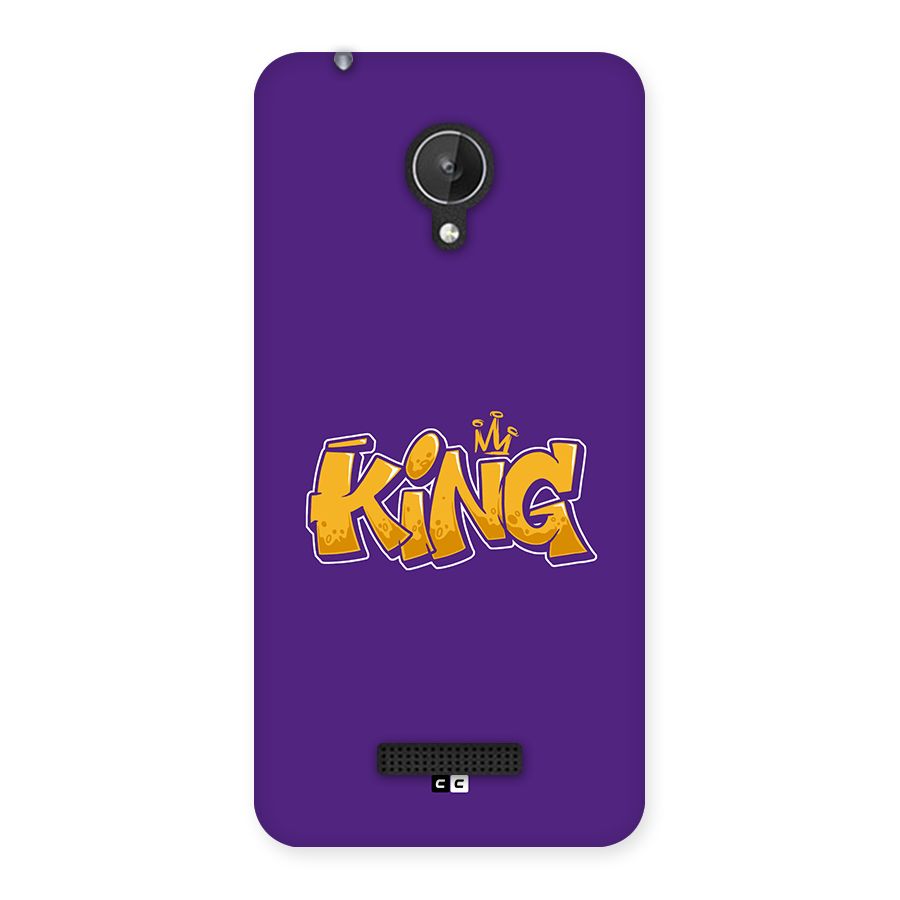 The Royal King Back Case for Canvas Spark Q380