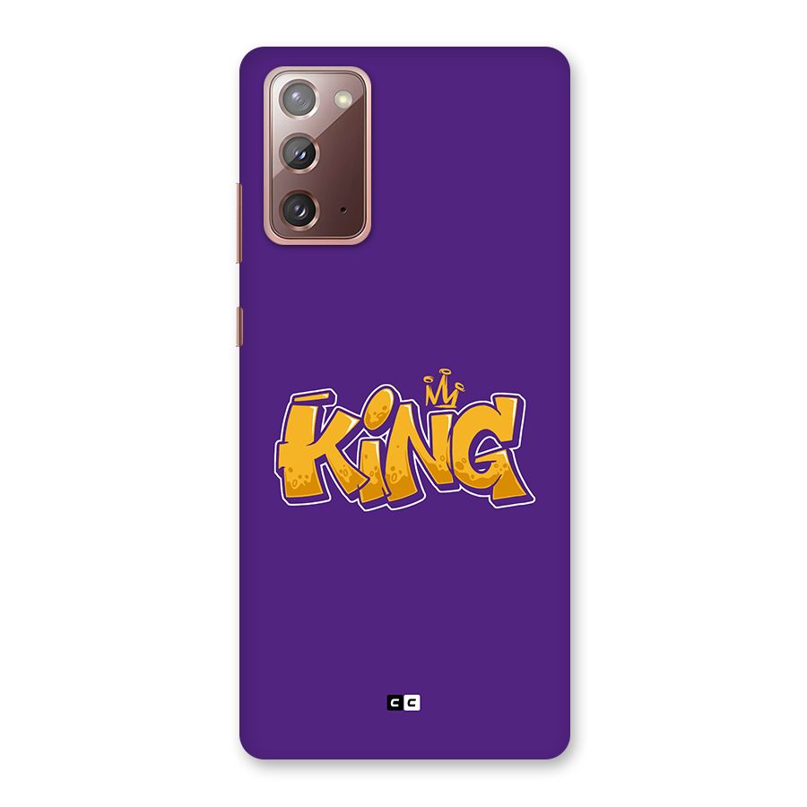The Royal King Back Case for Galaxy Note 20