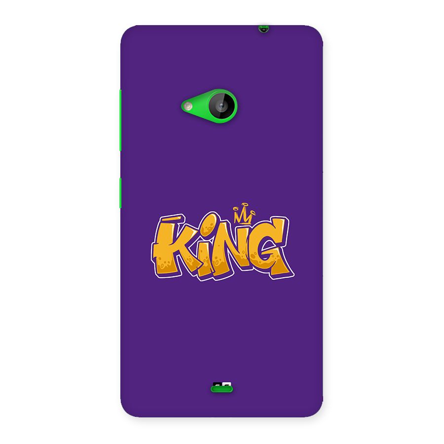 The Royal King Back Case for Lumia 535
