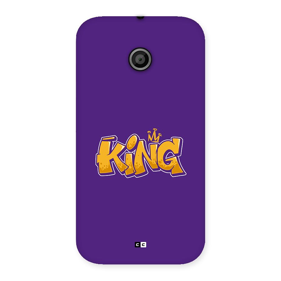 The Royal King Back Case for Moto E